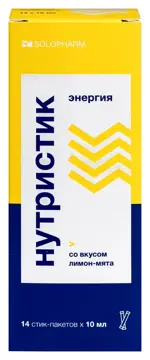 Нутристик Энергия, жидкость для приема внутрь, 10 мл, 14 шт, лимон и мята фото 1
