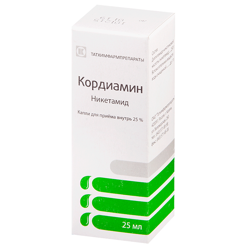 Кордиамин, 25%, капли для приема внутрь, 25 мл, 1 шт. фото
