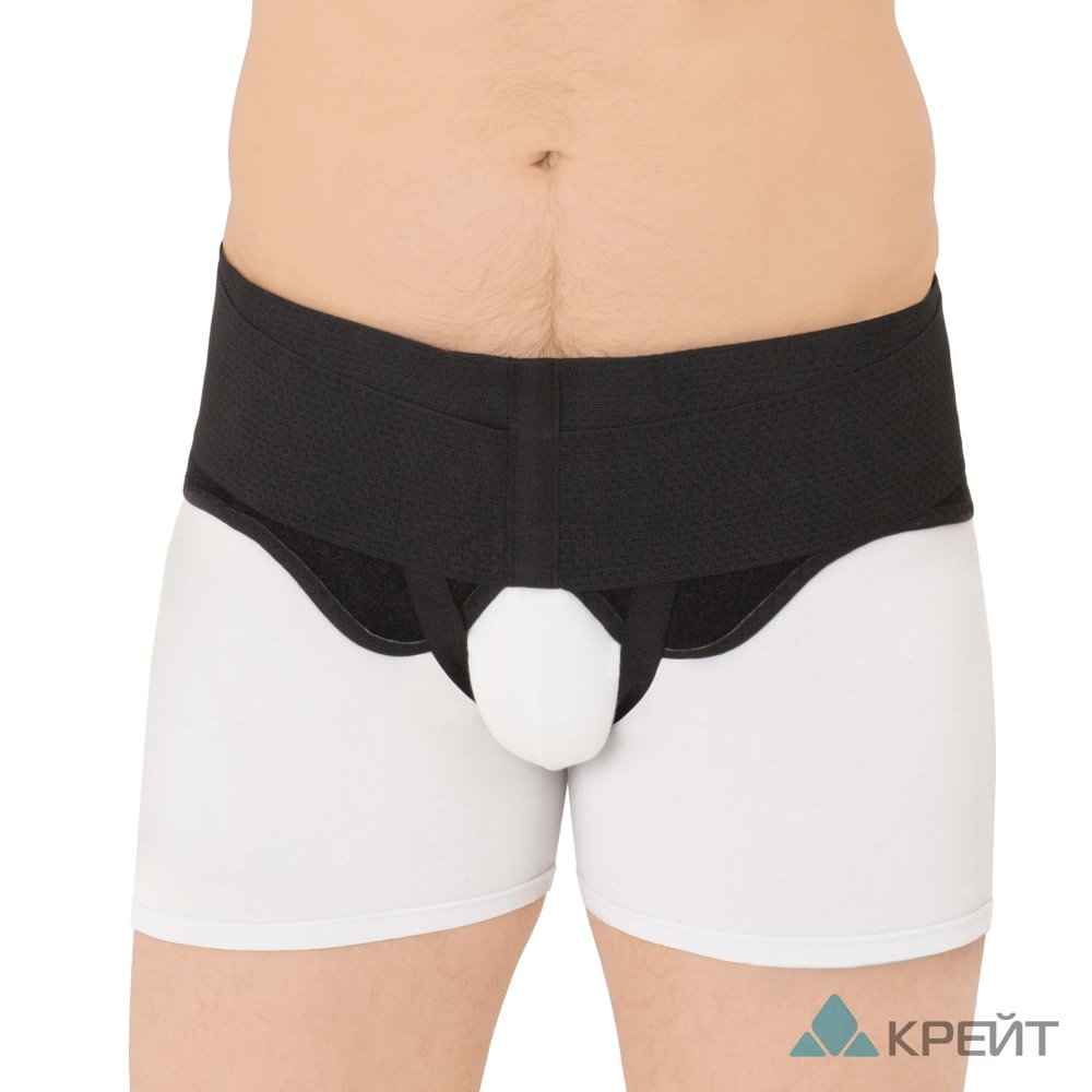 Крейт Бандаж грыжевой паховый, р. 3, 1 шт, черный, арт. Б-434 фото