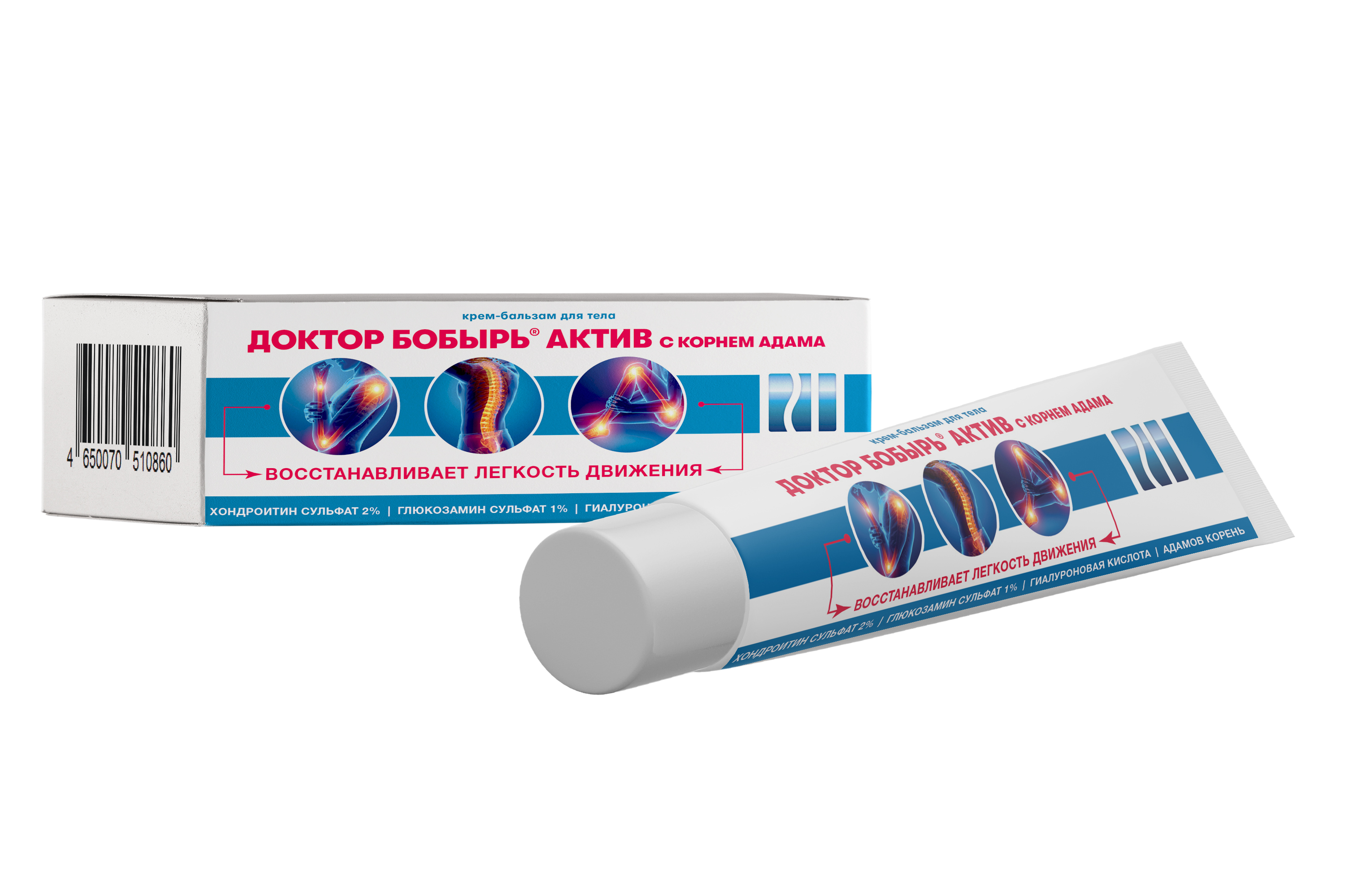 Доктор Бобырь Актив с корнем Адама Крем-бальзам для тела, крем-бальзам, 100 мл, 1 шт. фото