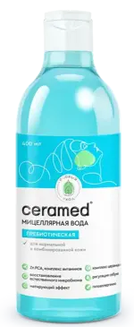 Ceramed Вода мицеллярная пребиотическая, мицеллярная вода, 400 мл, 1 шт, для нормальной и комбинированной кожи фото