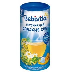 Bebivita Чай гранулированный, 200 г, 1 шт, для детей с 4 месяцев, сладкие сны фото