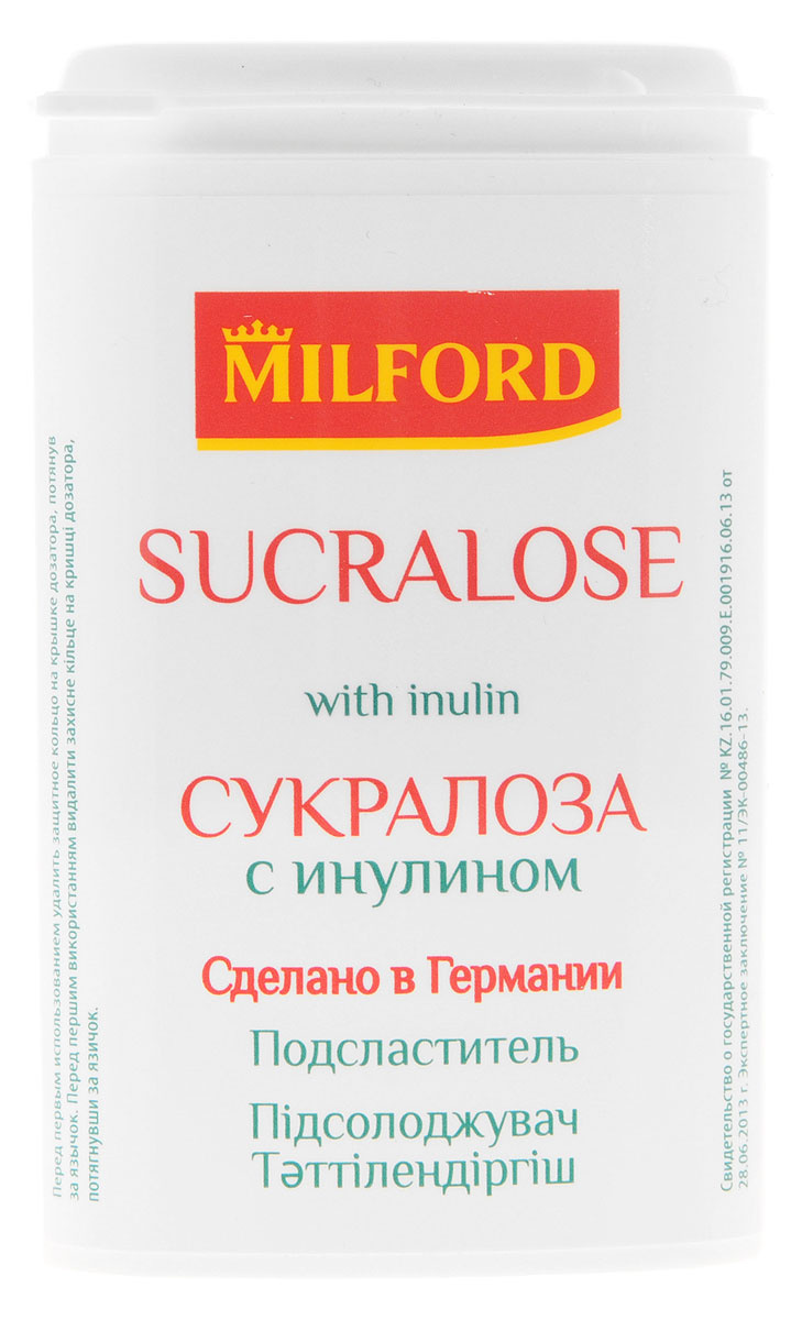 Milford Sucralose Заменитель сахара с инулином, таблетки, 370 шт. фото