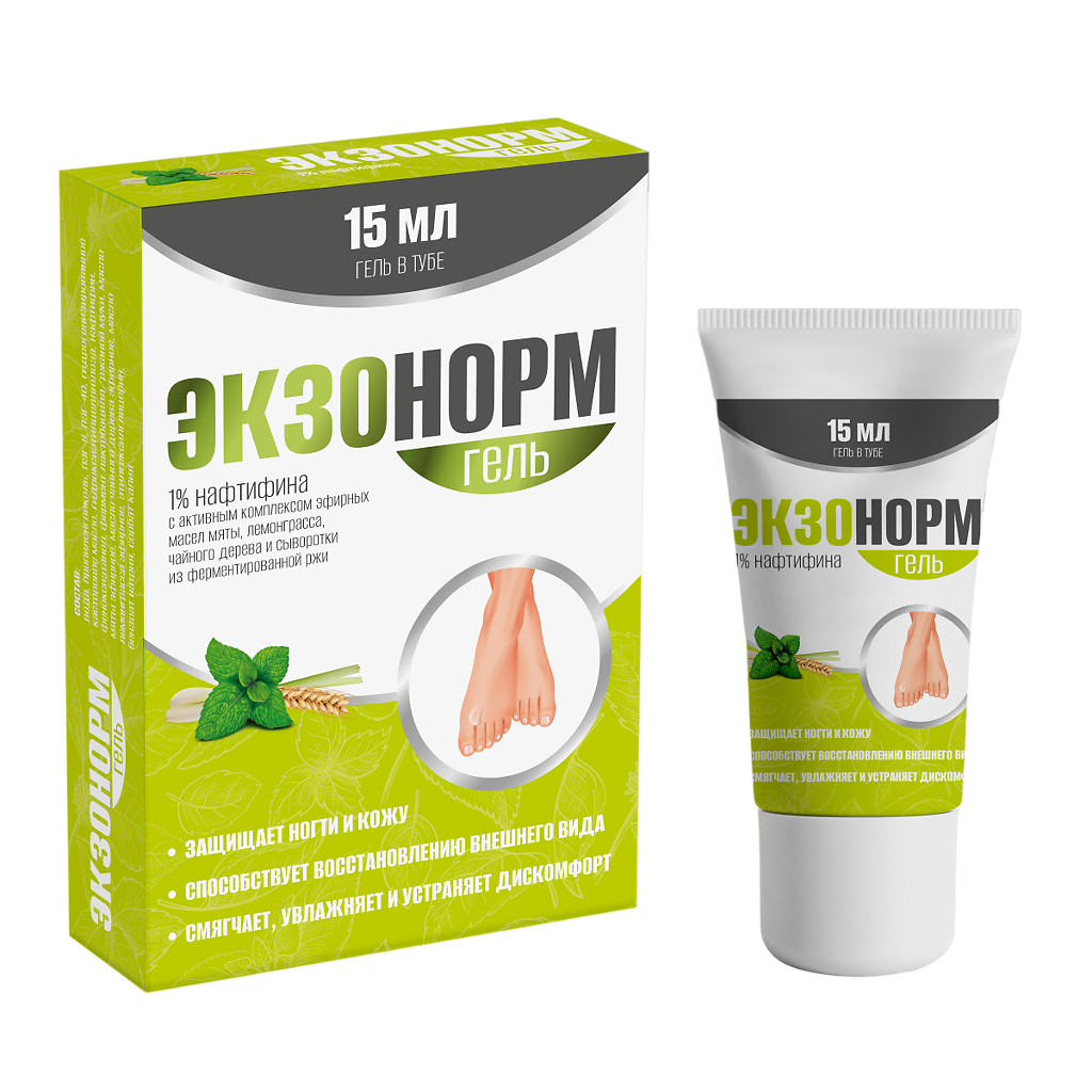 Экзонорм, 1%, гель для наружного и местного применения, 15 мл, 1 шт. фото