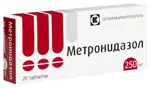 Метронидазол, 250 мг, таблетки, 20 шт. фото