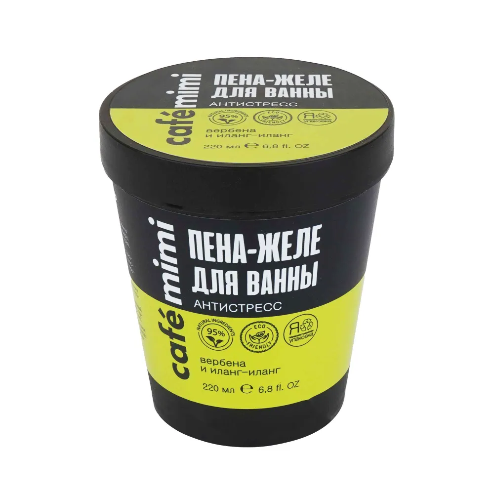 Cafe mimi Пена-желе для ванны Антистресс, пена для ванн, 220 мл, 1 шт. фото