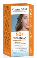 Дермедик Sunbrella Sun Protection Cream Dry and Normal Skin SPF50+, крем, 50 г, 1 шт, для нормальной и сухой кожи фото