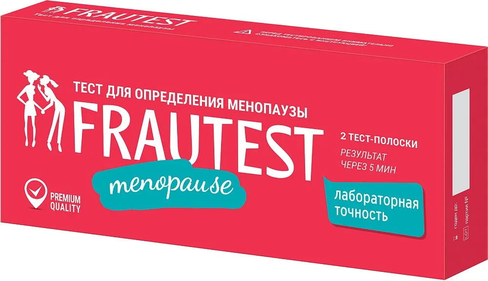 Frautest Menopause тест для определения менопаузы, тест-полоска, 2 шт. фото