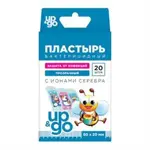 UP&GO Fantasy tattoo Пластырь бактерицидный детский с ионами серебра, 60 мм х 20 мм, пластырь, 20 шт, прозрачный фото