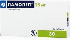 Ламолеп, 25 мг, таблетки, 30 шт. фото