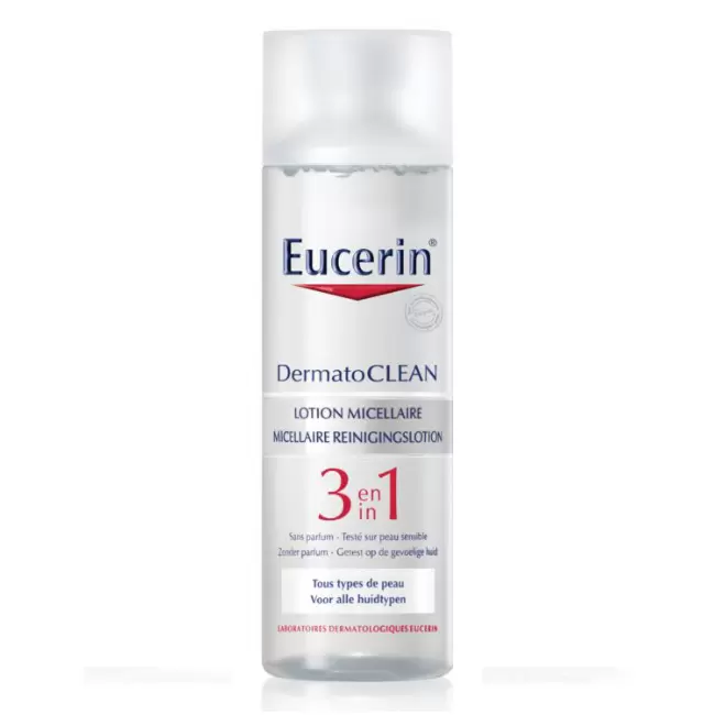 Eucerin DermatoClean Лосьон мицеллярный освежающий 3в1, лосьон для лица, 200 мл, 1 шт, очищающий фото