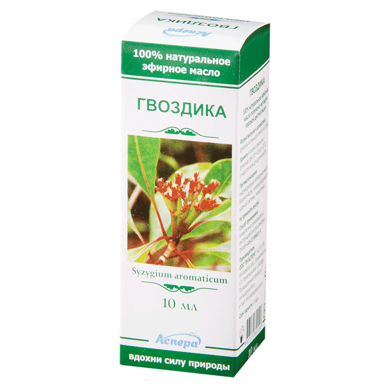 Масло эфирное Гвоздика, масло эфирное, 10 мл, 1 шт. фото