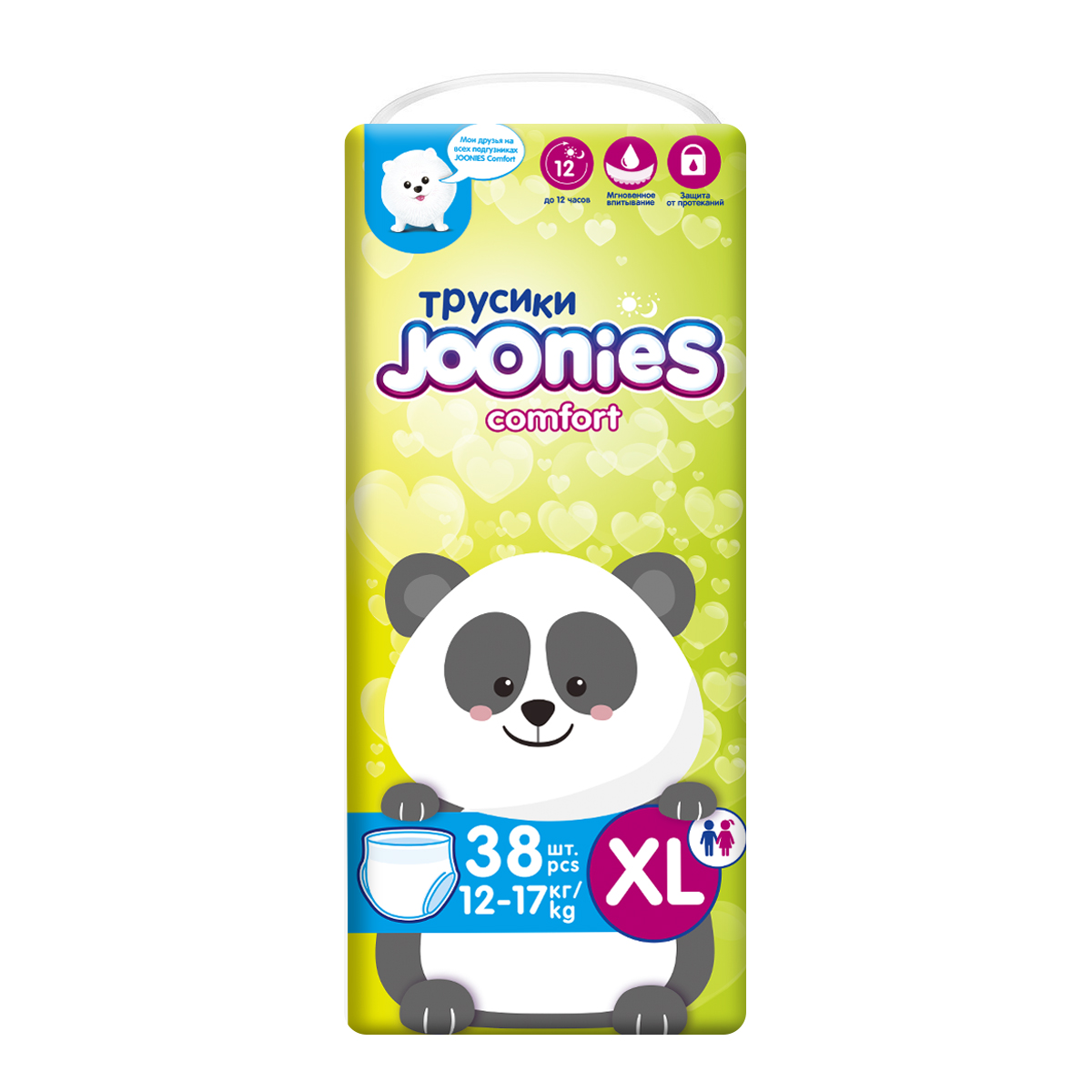 Joonies Comfort Подгузники-трусики для детей, XL, 38 шт, 12-17 кг фото