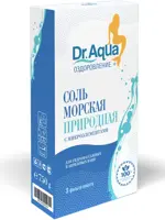 Dr Aqua Соль для ванн морская природная, соль для ванн, 250 г, 3 шт. фото