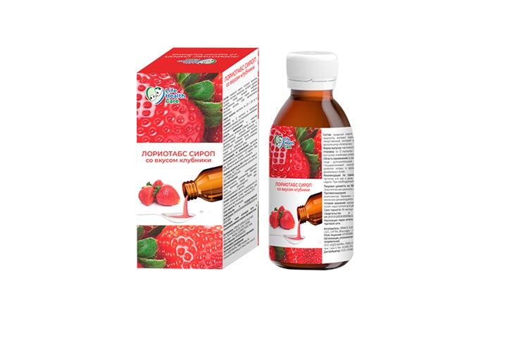 Лориотабс, сироп, 150 мл, 1 шт, клубника фото