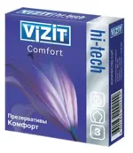 Презервативы Vizit Hi-Tech Comfort, презерватив, 3 шт. фото