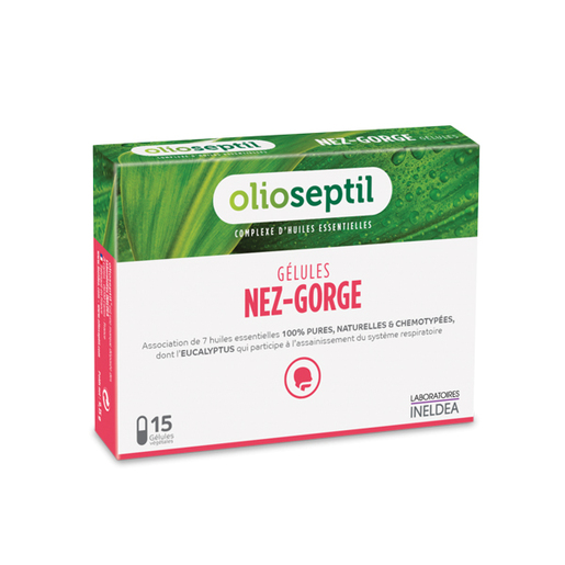 Olioseptil Nez-Gorge для горла и носа, капсулы, 15 шт. фото