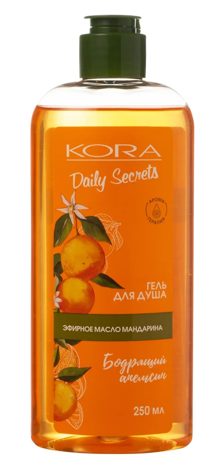 Kora гель для душа, гель, 250 мл, 1 шт, бодрящий апельсин фото