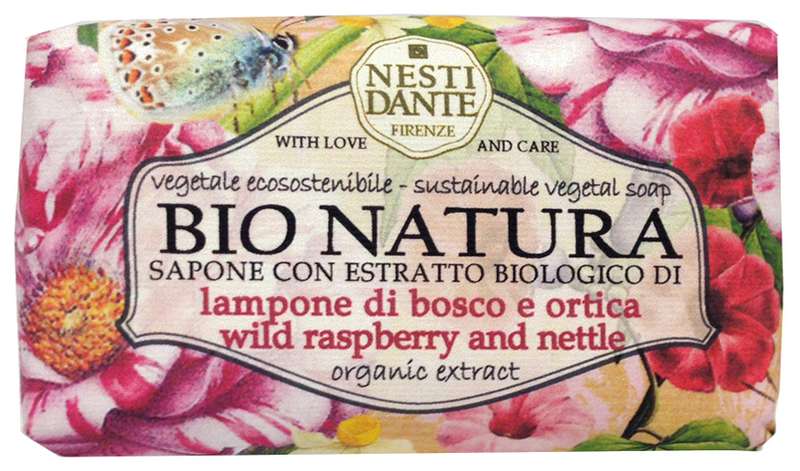 Nesti dante Мыло Малина и крапива, мыло, 250 г, 1 шт. фото