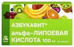 Азбукавит Альфа-липоевая кислота, 100 мг, таблетки, 30 шт. фото