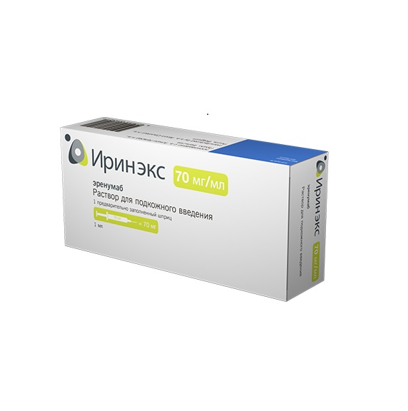 Иринэкс, 70 мг/мл, раствор для подкожного введения, 1 мл, 1 шт. фото