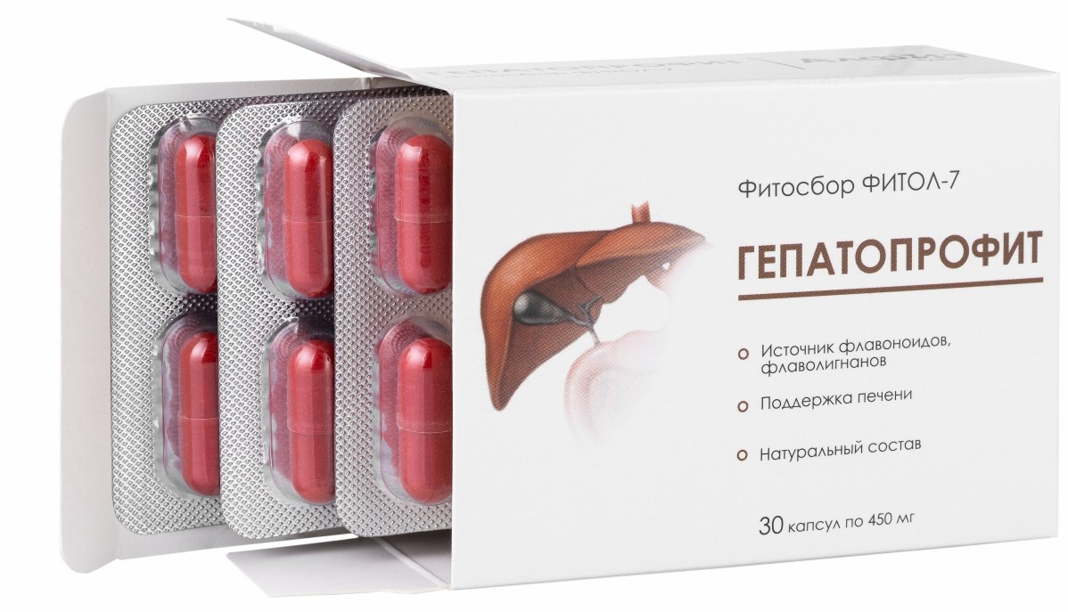 Фитосбор Фитол-7 Гепатопрофит, 450 мг, капсулы, 30 шт. фото