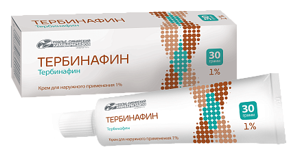 Тербинафин, 1%, крем для наружного применения, 30 г, 1 шт. фото