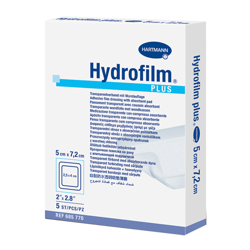 Hydrofilm plus прозрачная повязка, 5 см х 7.2 см, повязка, 5 шт. фото