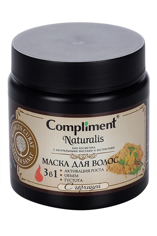 Compliment Naturalis маска для волос активация роста, объем, густота, маска, 500 мл, 1 шт. фото