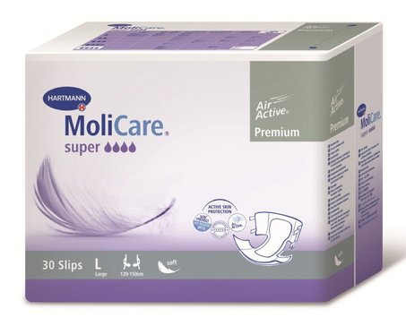 MoliCare Premium Super soft Подгузники воздухопроницаемые, Large L (3), 30 шт, 120-150см фото