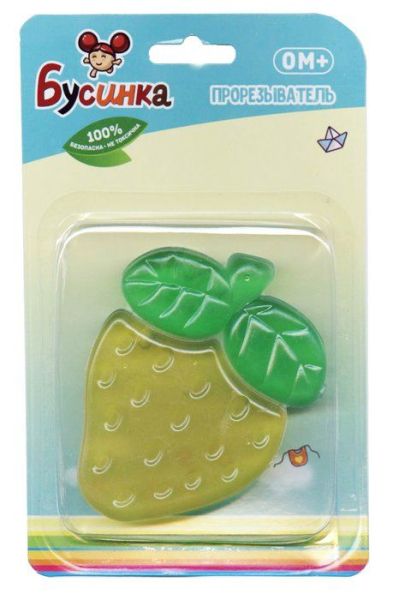 Бусинка прорезыватель с водой Рыбка/Клубничка, 1 шт, в ассортименте, арт. 1080 фото