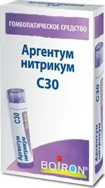 Аргентум нитрикум С30, гранулы гомеопатические, 4 г, 1 шт. фото