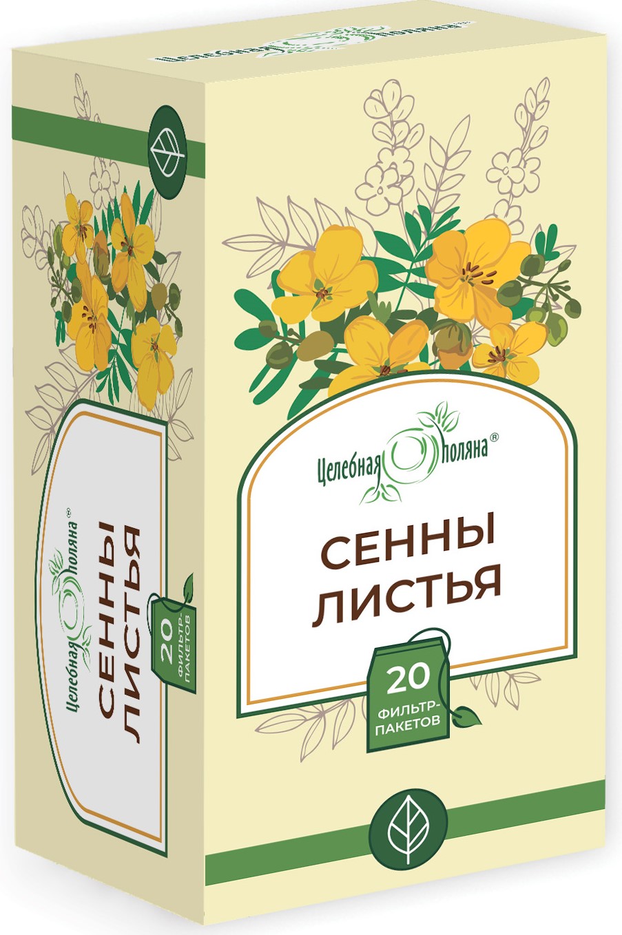 Целебная поляна Сенны листья, фиточай, 1.5 г, 20 шт. фото