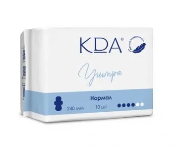 КДА Ultra Normal Прокладки мягкая поверхность, 10 шт, 4 капли фото