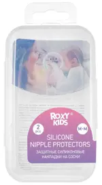 Roxy-kids Накладки силиконовые на соски, Medium M, 2 шт. фото