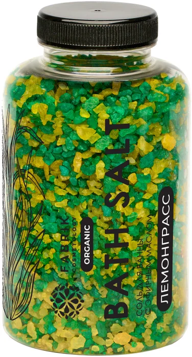 Fabrik Cosmetology соль для ванн, соль для ванн, 500 г, 1 шт, лемонграсс фото