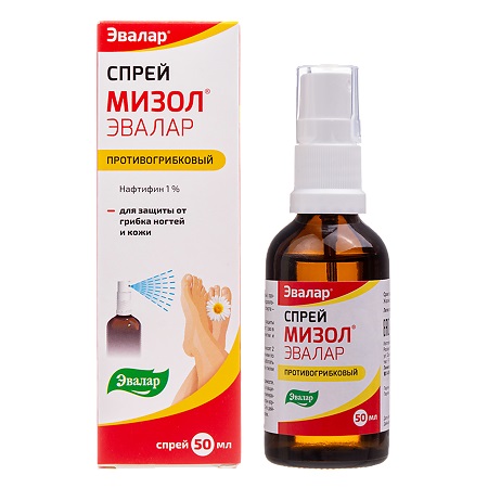 Мизол Эвалар, 1 %, спрей для наружного применения, 50 мл, 1 шт. фото