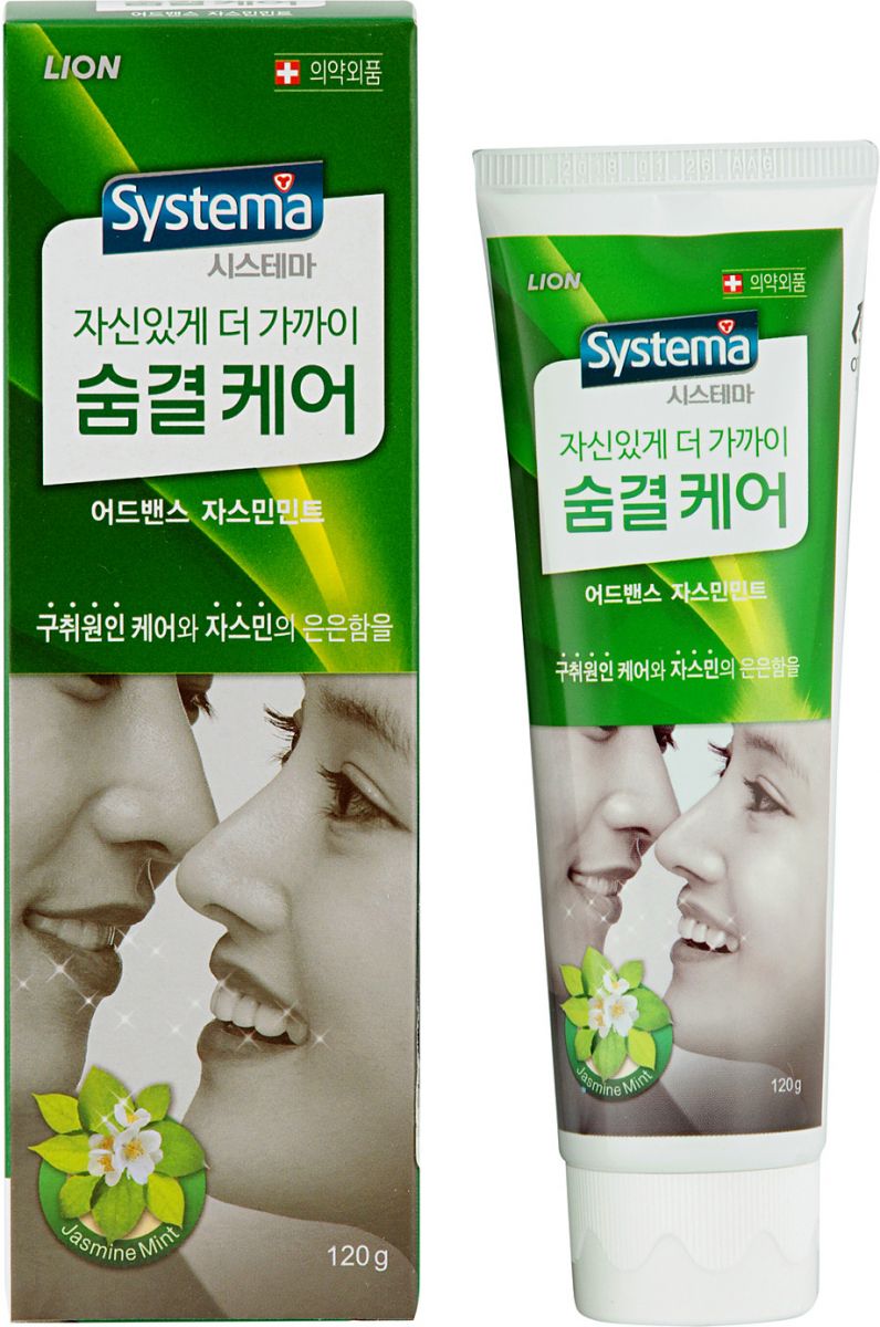 Lion Dentor Systema Зубная паста для ухода за дыханием, паста зубная, 120 г, 1 шт, с ароматом жасмина фото