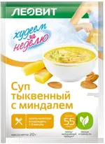 Леовит Худеем за неделю Суп тыквенный с миндалем, 20 г, 1 шт. фото 