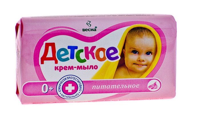 Детское крем-мыло питательное, мыло, 90 г, 1 шт. фото