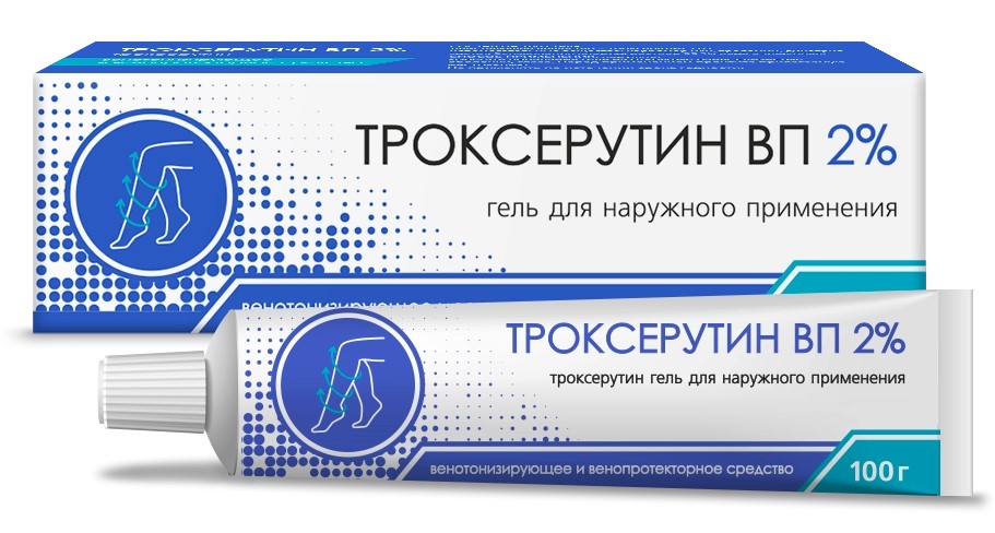 Троксерутин ВП, 2%, гель для наружного применения, 100 г, 1 шт. фото