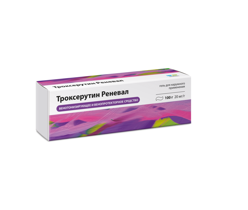 Троксерутин Реневал, 20 мг/г, гель для наружного применения, 100 г, 1 шт. фото