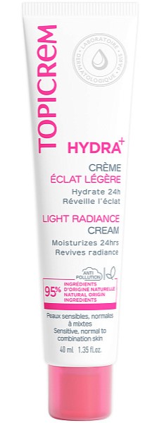 Topicrem Hydra+ Крем для лица ультраувлажняющий легкий, крем для лица, 40 мл, 1 шт. фото