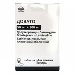 Довато, 50 мг+300 мг, таблетки, покрытые пленочной оболочкой, 30 шт. фото 