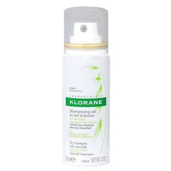 Klorane Сухой шампунь с молочком овса, спрей, 50 мл, 1 шт. фото