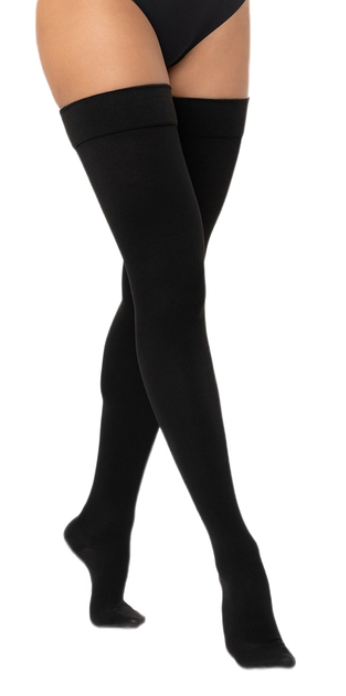 Интекс Универсал Чулки антиэмболические 1 класс компрессии (18-21 mmHg), универсальный, пара, 1 шт, черного цвета фото