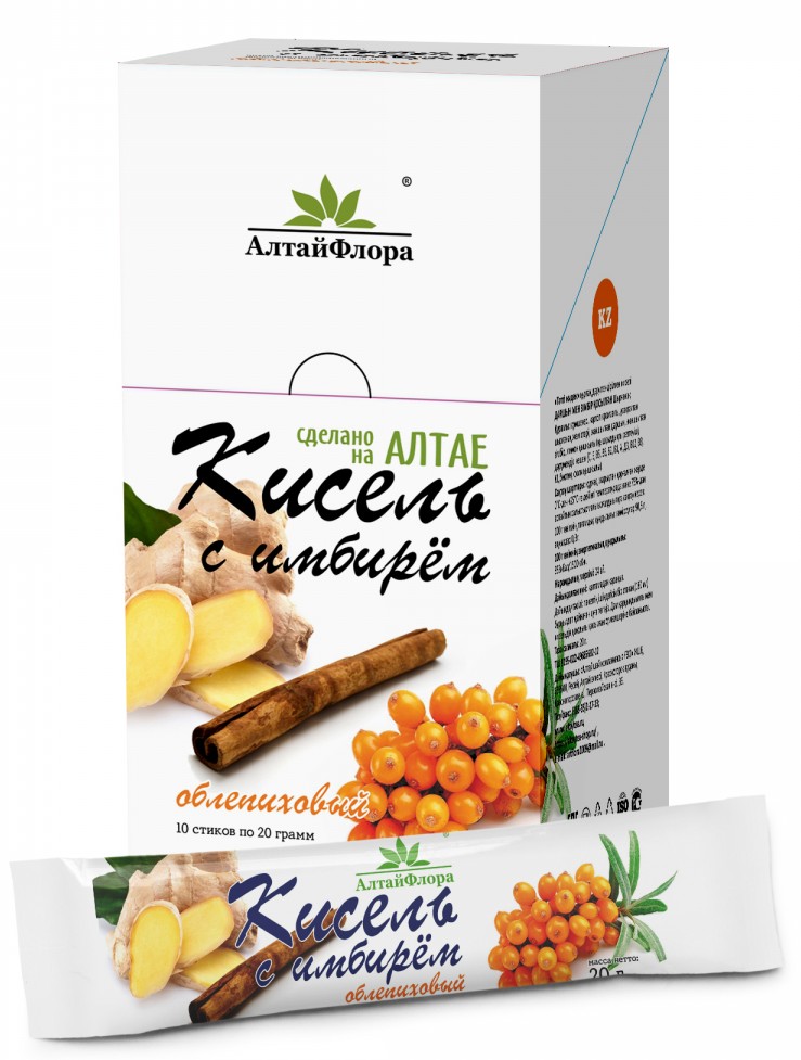 АлтайФлора Кисель имбирный, 20 г, 10 шт, облепиха фото