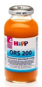 Hipp ORS 200 отвар, напиток, 200 мл, 1 шт, морковно-рисовый фото