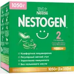 Nestogen 2 Premium, смесь молочная сухая, 350 г, 3 шт, для детей с 6 месяцев, с пребиотиками и лактобактериями фото