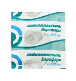 Верофарм Лейкопластырь фиксирующий, 1 см х 500 см, пластырь медицинский, 1 шт. фото